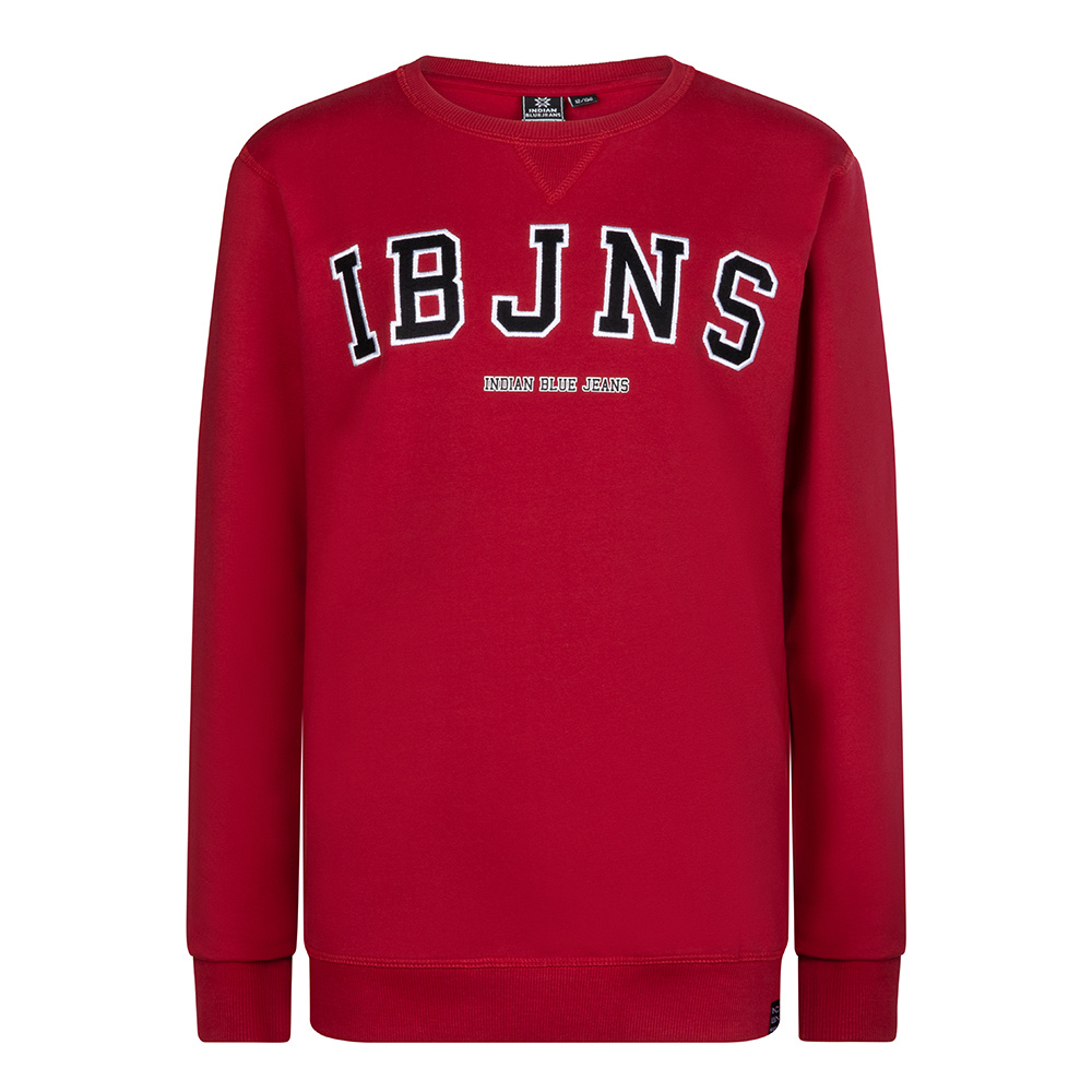 Indian Blue Jeans Jongens sweater - Maroon rood Indian Blue Jeans Jongens sweater - Maroon rood