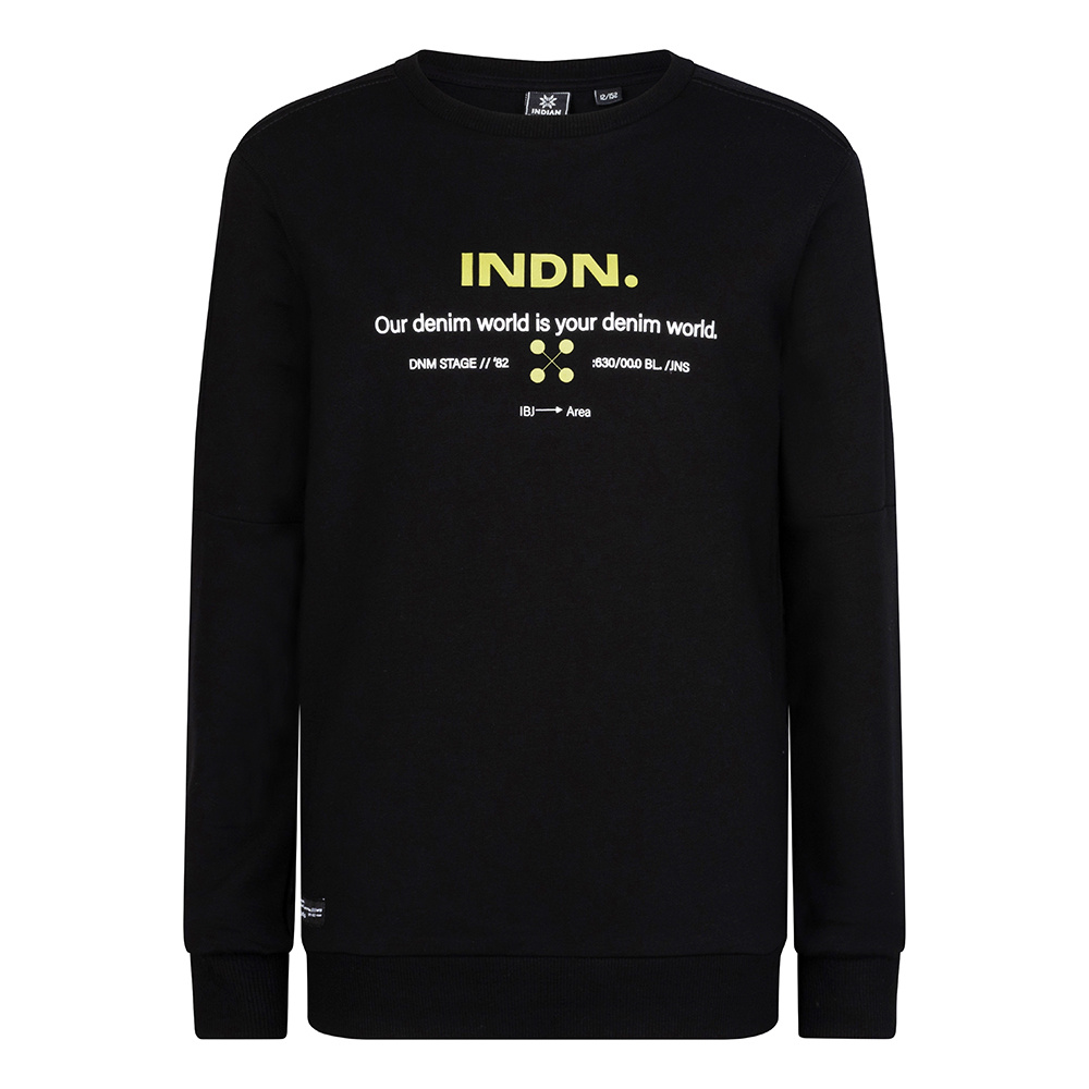 Indian Blue Jeans Jongens sweater - Zwart Indian Blue Jeans Jongens sweater - Zwart