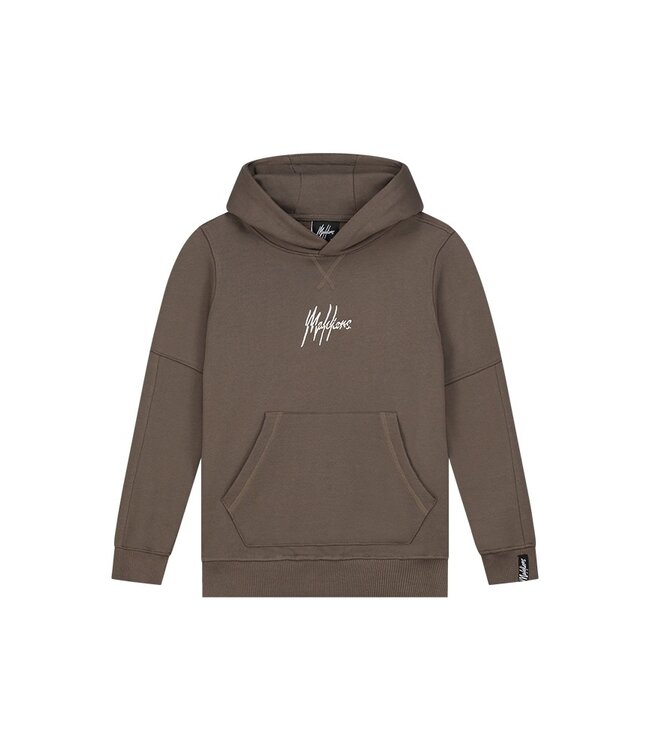 Malelions Hoodie Split essentials - Bruin / Beige