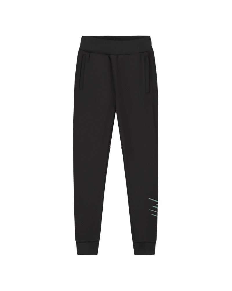 Malelions Broek Split essentials - Zwart / Donker groen Malelions Broek Split essentials - Zwart / Donker groen