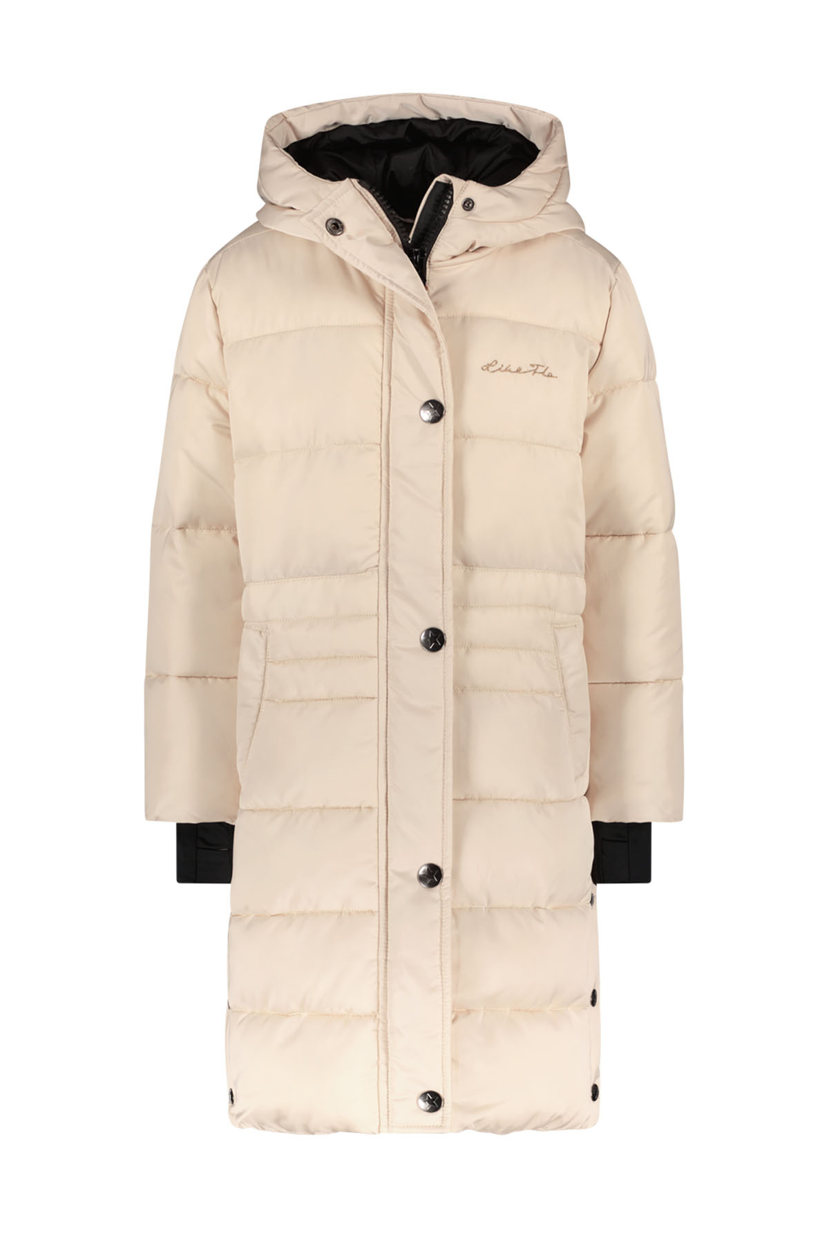 Like Flo Meisjes winterjas lang met capuchon - Kit Like Flo Meisjes winterjas lang met capuchon - Kit