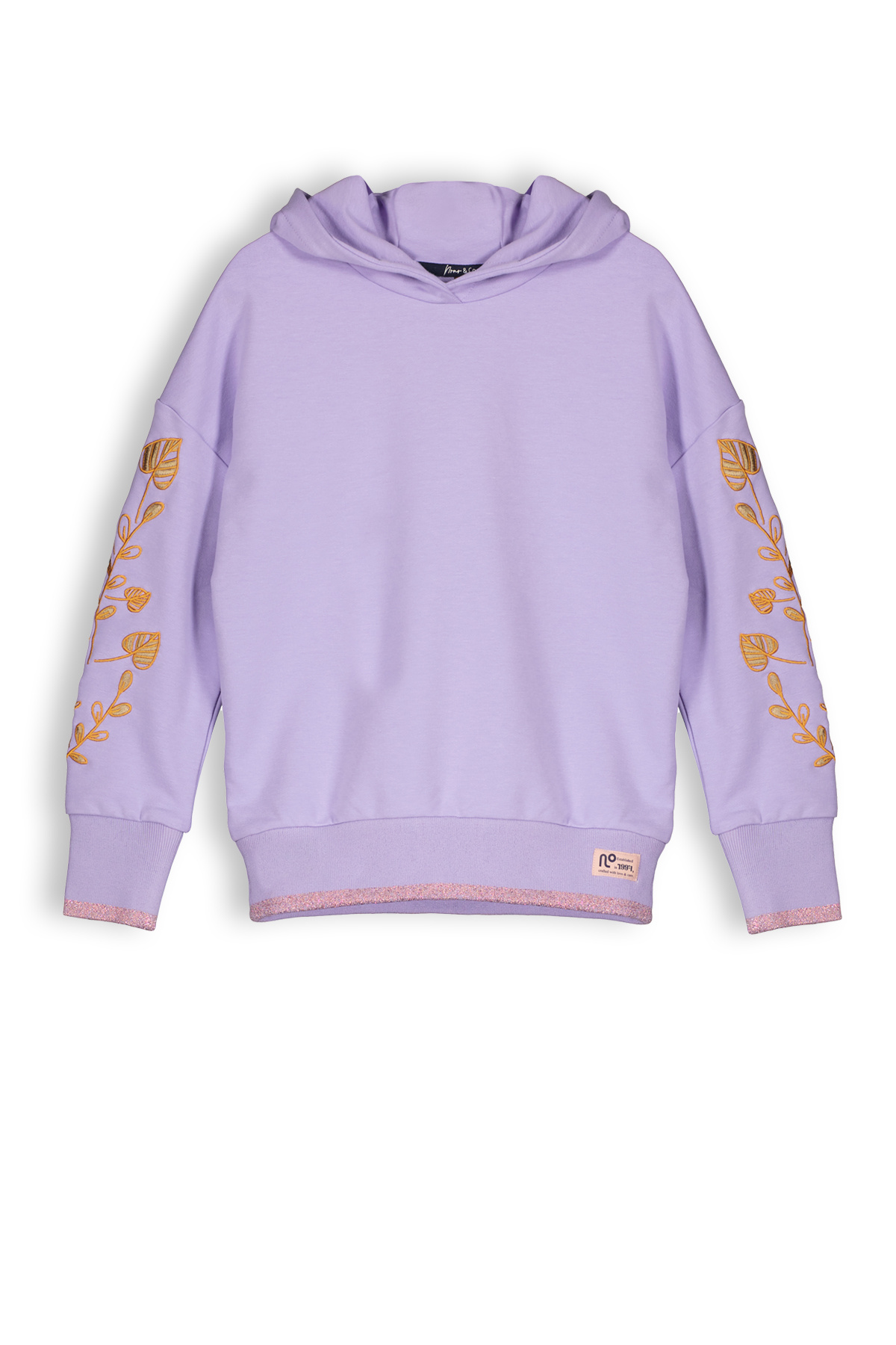 NoNo Meisjes hoodie - Kumy - Galaxy lilac