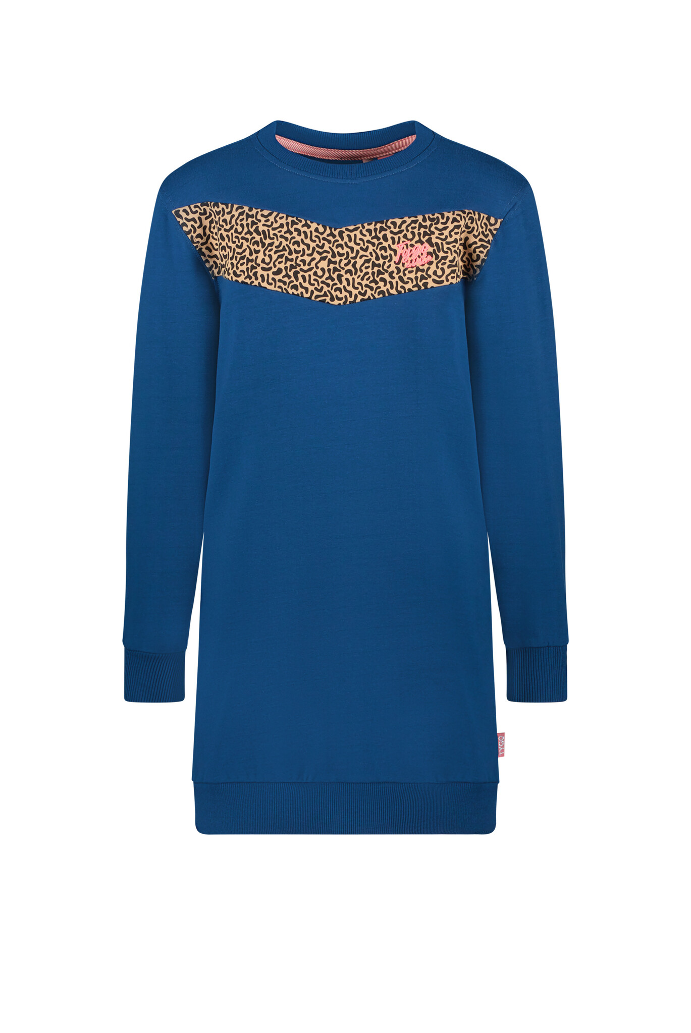 Tygo & Vito Meisjes sweat jurk - Demi - Sporty blauw Tygo & Vito Meisjes sweat jurk - Demi - Sporty blauw