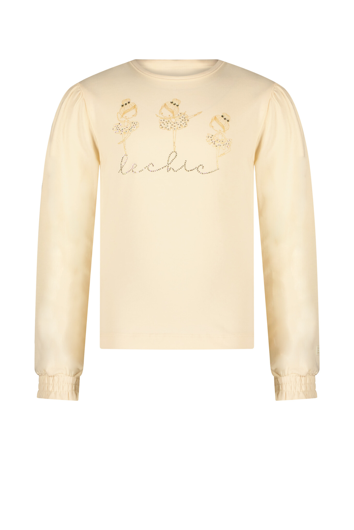 Le Chic Meisjes t-shirt dancing - Nora - Pearled ivory