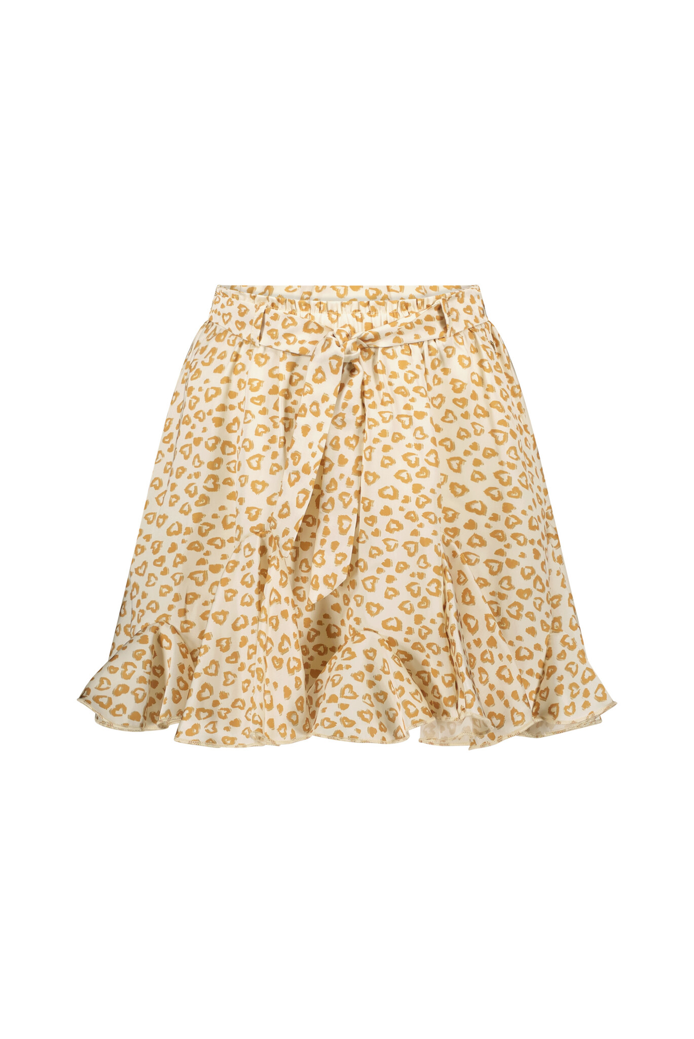 Le Chic Meisjes rok fancy - Tecla - Pearled ivory luipaard