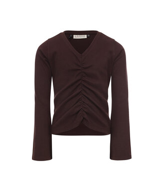 LOOXS 10sixteen Meisjes top rib - Bruin