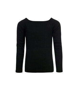 LOOXS 10sixteen Meisjes top rib - Zwart