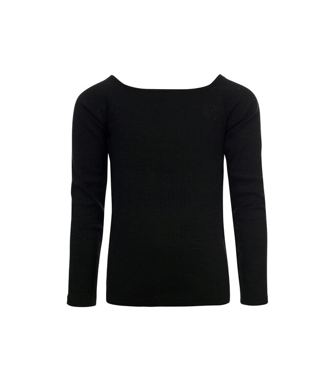 LOOXS 10sixteen Meisjes top rib - Zwart