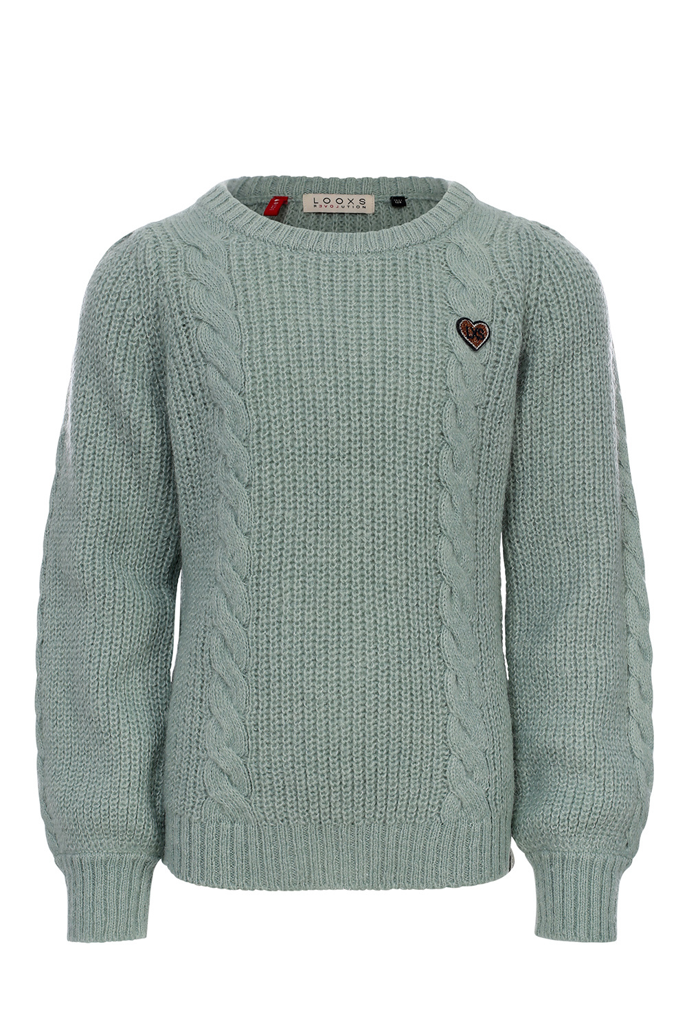 Looxs Revolution 2331-7304-351 Meisjes Sweater/Vest - Maat 110 - AQUA GREEN van