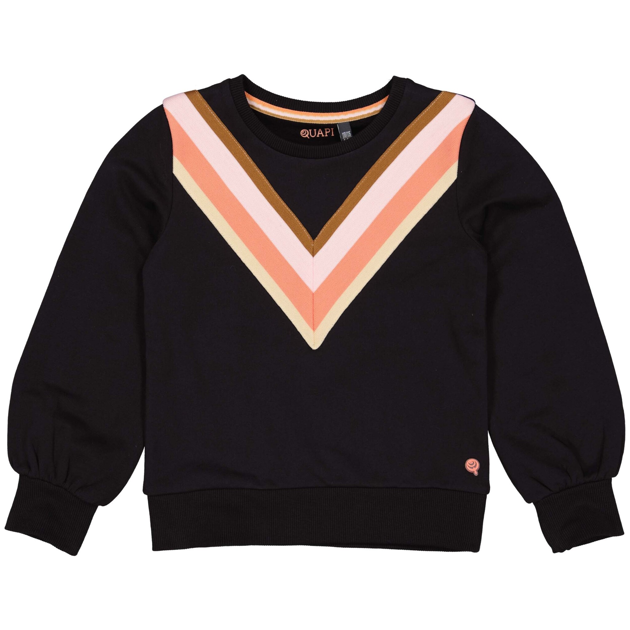 Quapi Meisjes sweater - Aliza - Zwart