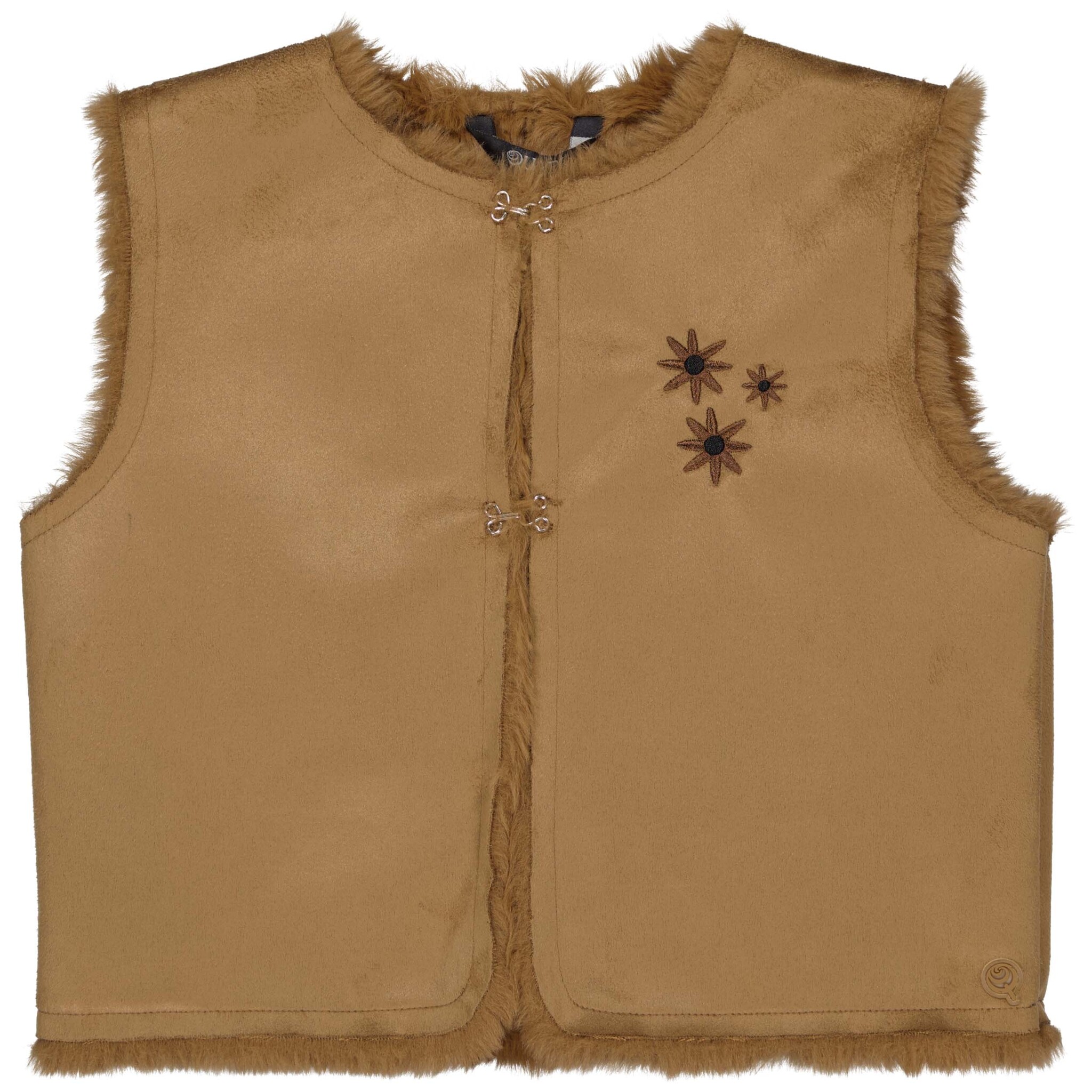 Quapi Meisjes gilet - Andrien - Amandel bruin