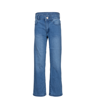 Dutch Dream denim Meisjes jeans broek Hili - Wide leg - Midden blauw