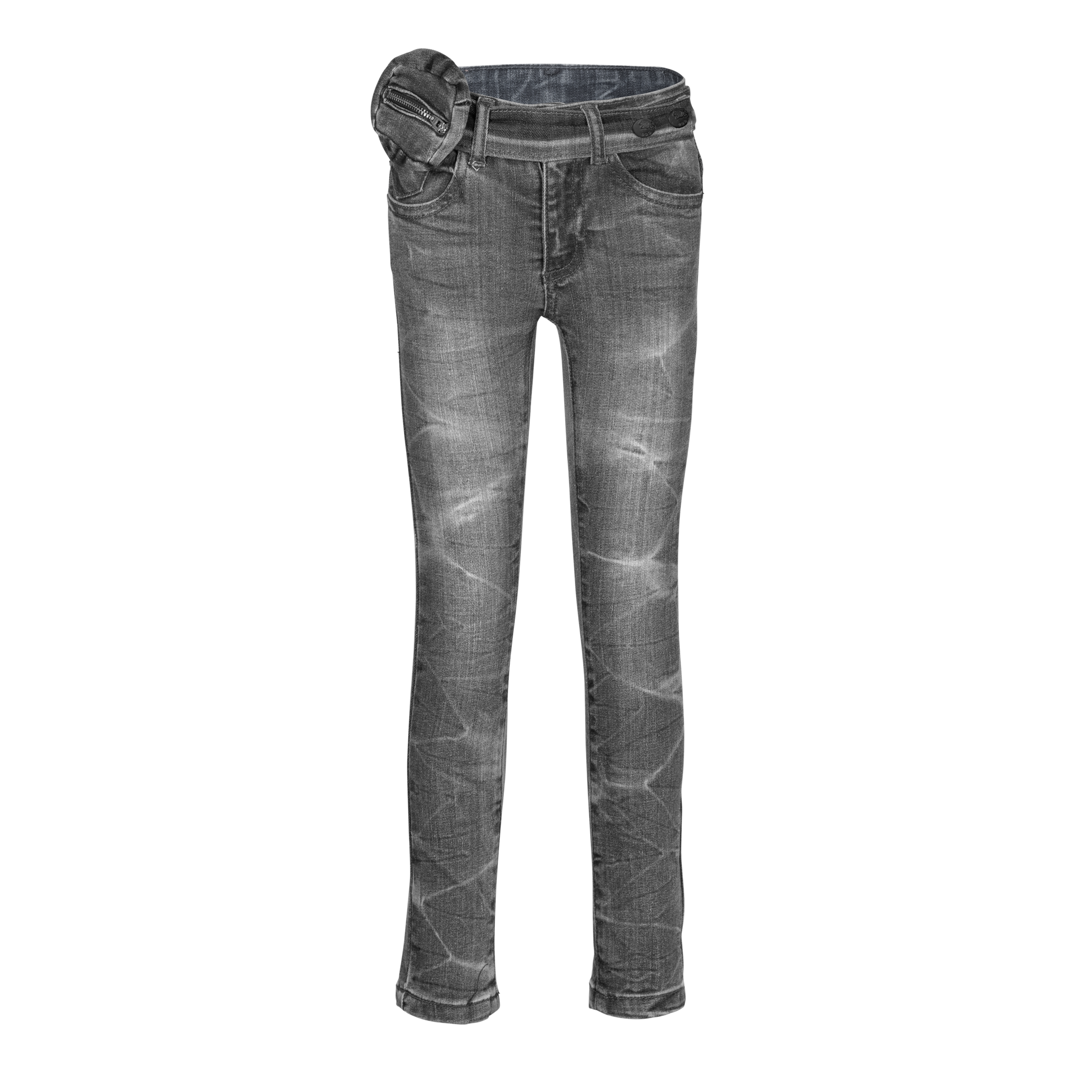 DDD meiden jeans Ngombe Skinny Fit Washed Grey