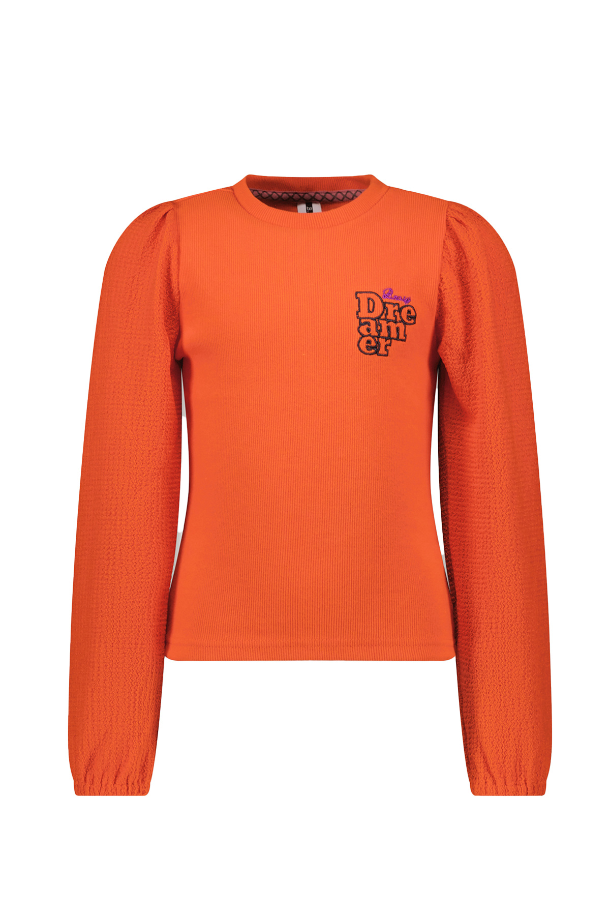 B.Nosy Meisjes shirt - Grace - Oranje glo B.Nosy Meisjes shirt - Grace - Oranje glo
