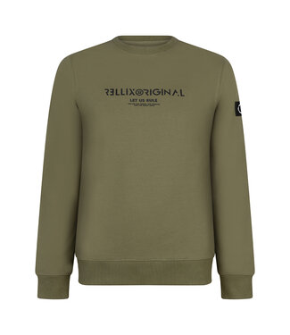 Rellix Jongens sweater original - Donker army groen