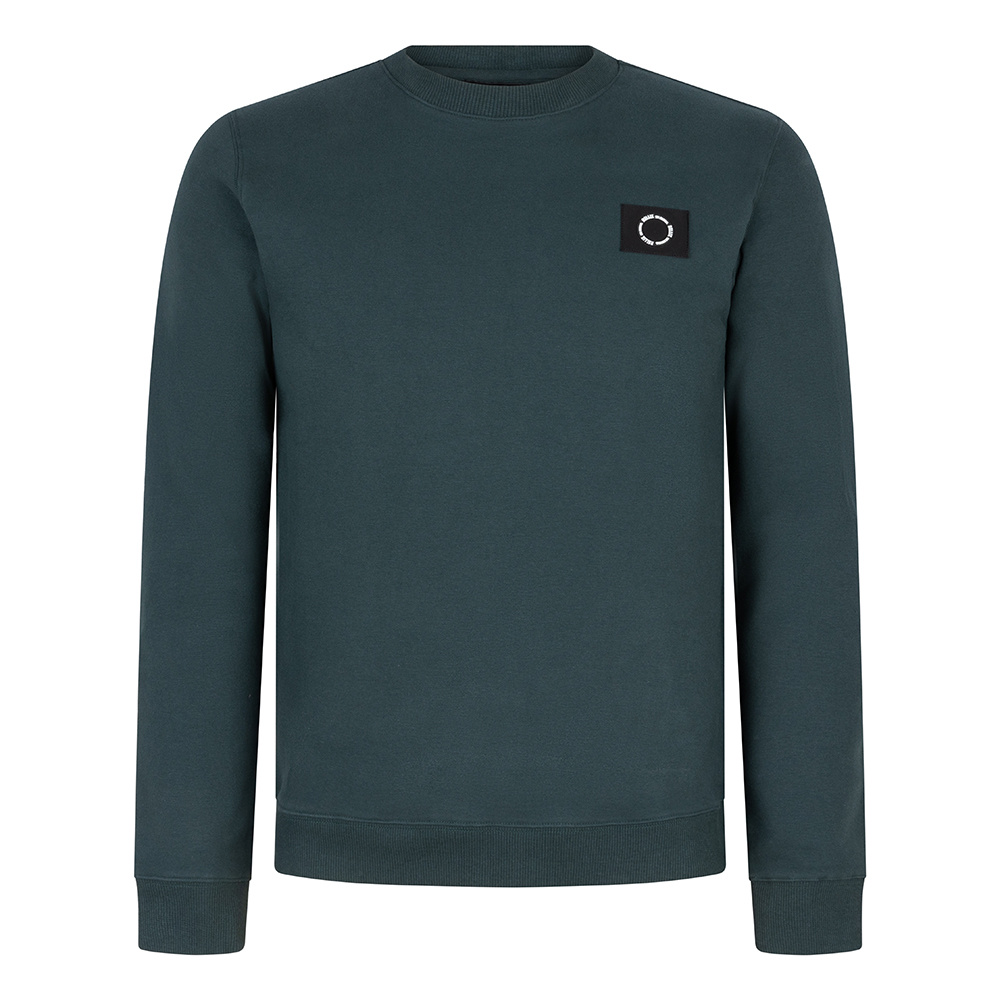 Rellix Jongens sweater badge - Donker zee groen