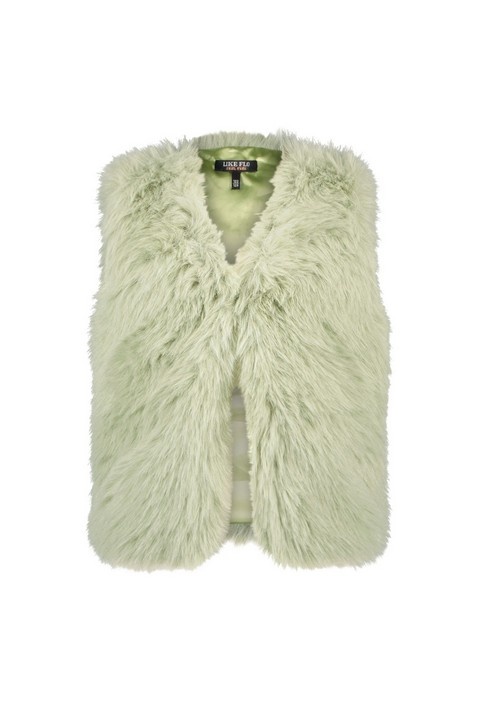 Like Flo Meisjes bodywarmer - Pistache Like Flo Meisjes bodywarmer - Pistache