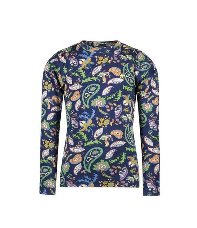 Like Flo Meisjes top crepe jersey AOP - Paisley