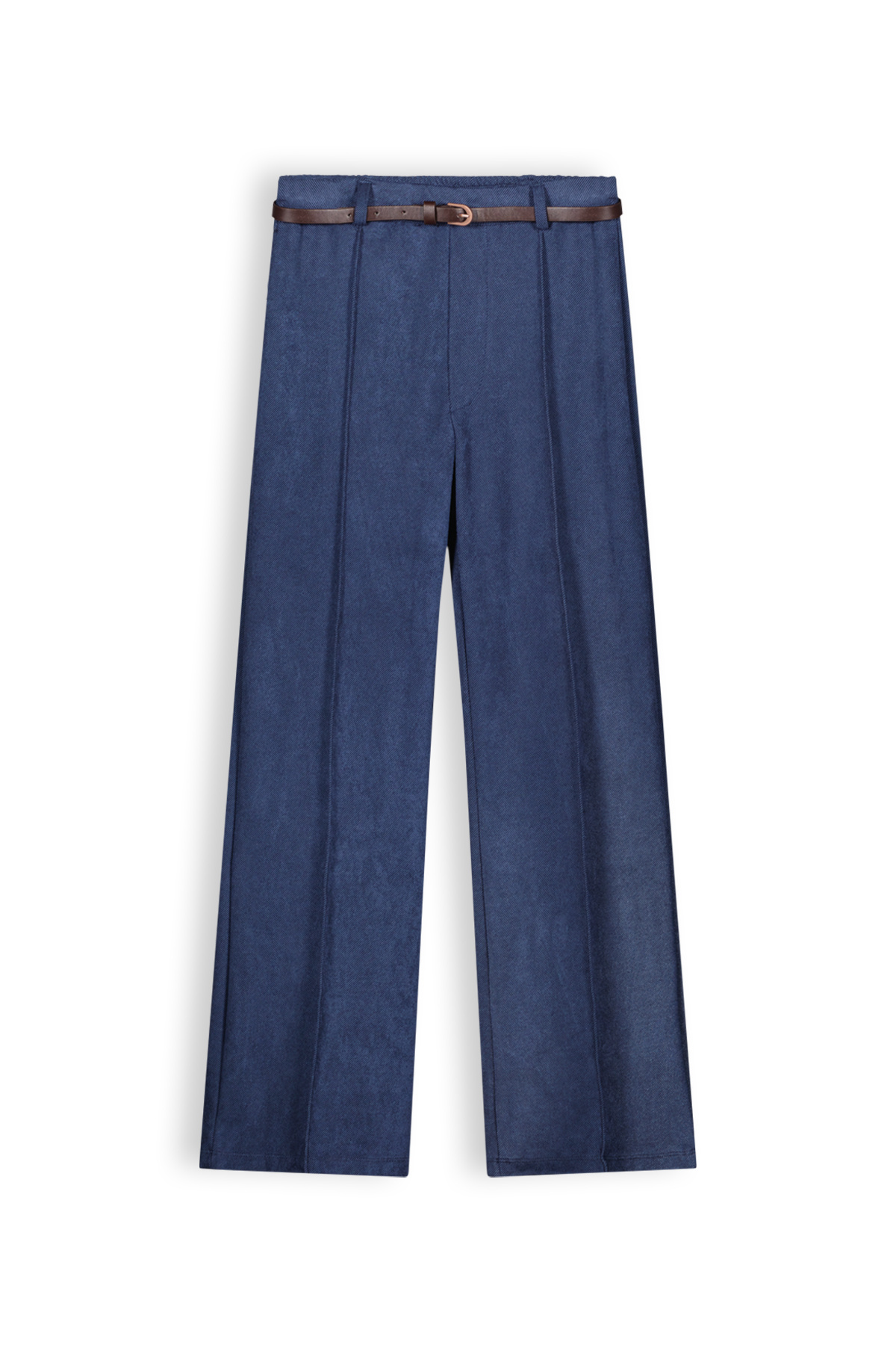 Meisjes broek palazzo twill - Slim - Navy blauw