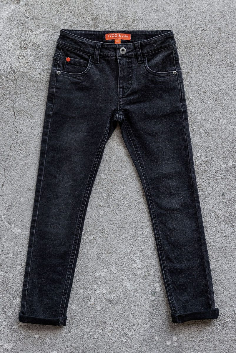 Tygo & Vito Jongens jeans broek skinny fit Binq - Zwart Tygo & Vito Jongens jeans broek skinny fit Binq - Zwart