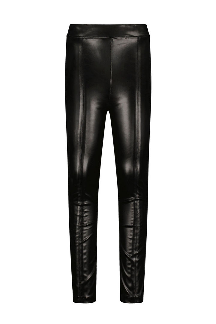 Like Flo Meisjes skinny broek nep leer - Zwart Like Flo Meisjes skinny broek nep leer - Zwart