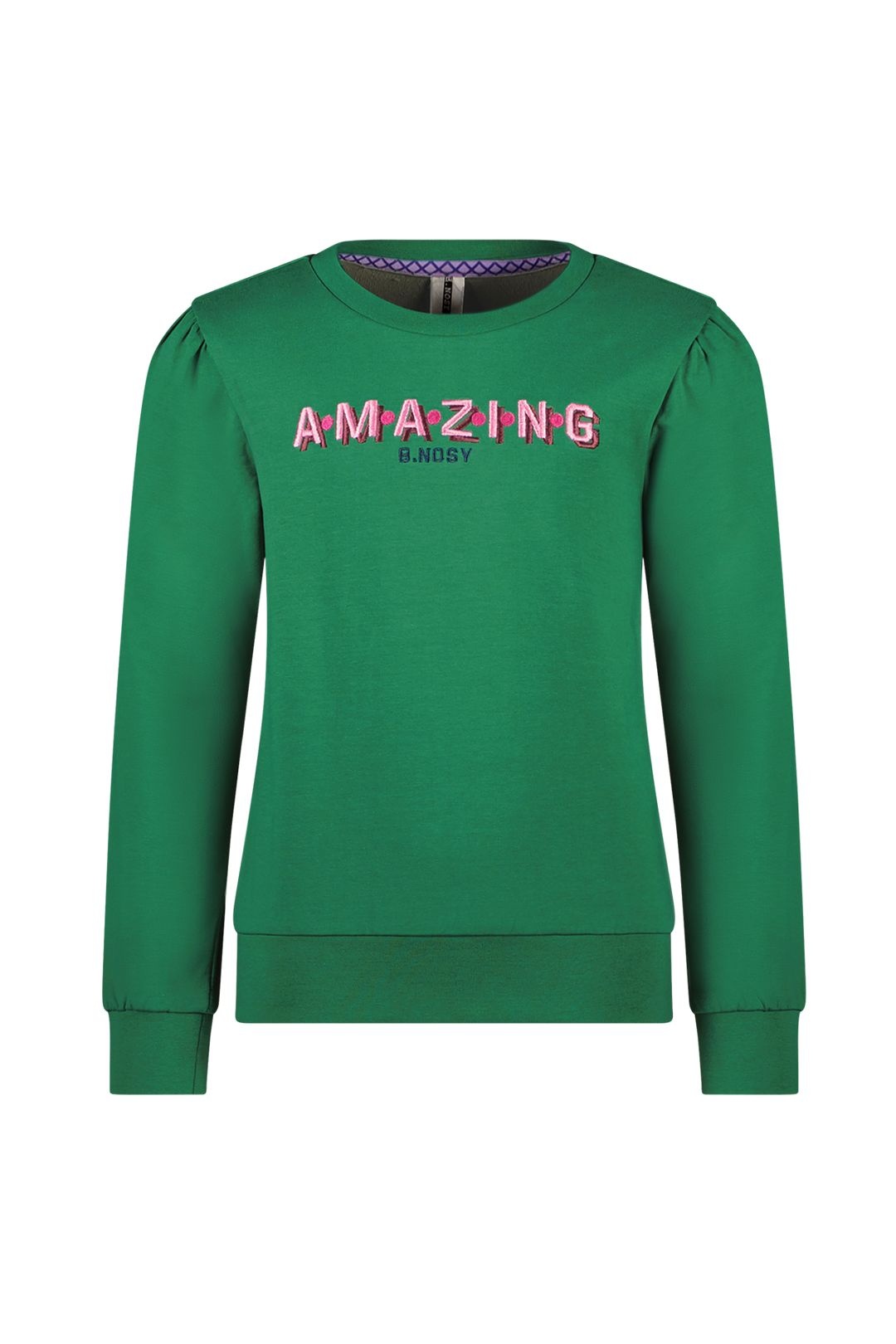 B.Nosy Meisjes sweater - Elise - Emerald groen B.Nosy Meisjes sweater - Elise - Emerald groen