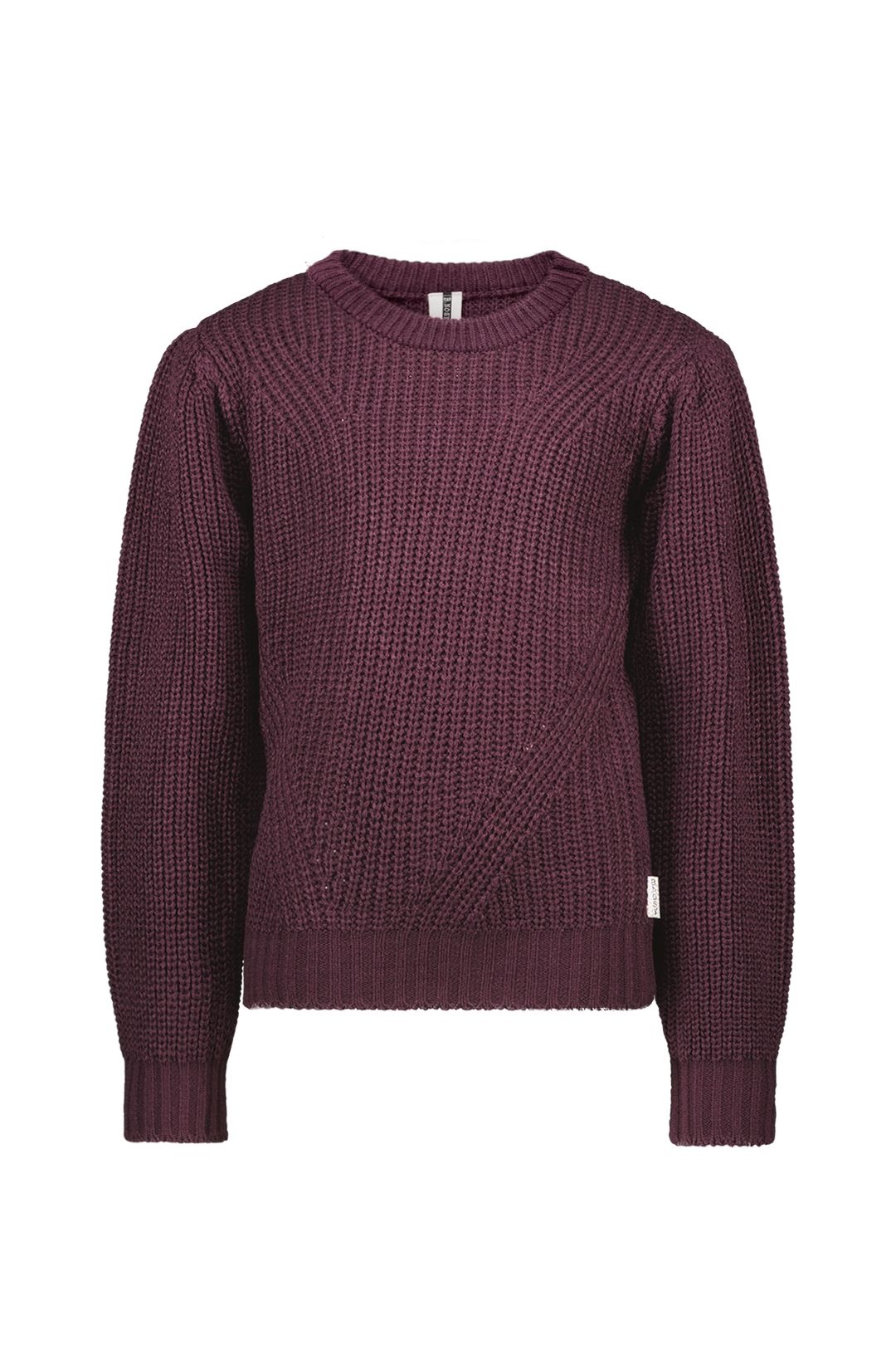 B.Nosy Meisjes sweater paars - Pleun - Grape wijn