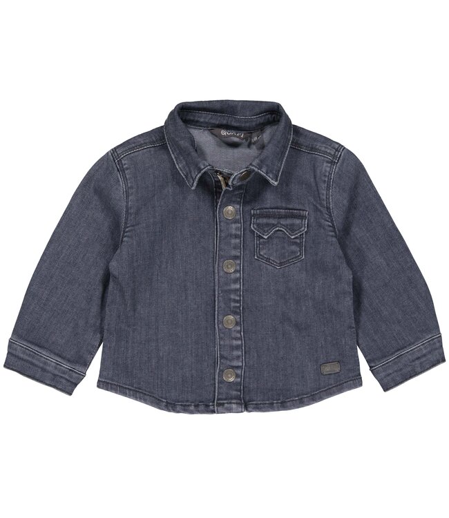 Quapi Jongens blouse - Antoin - Donker grijs denim