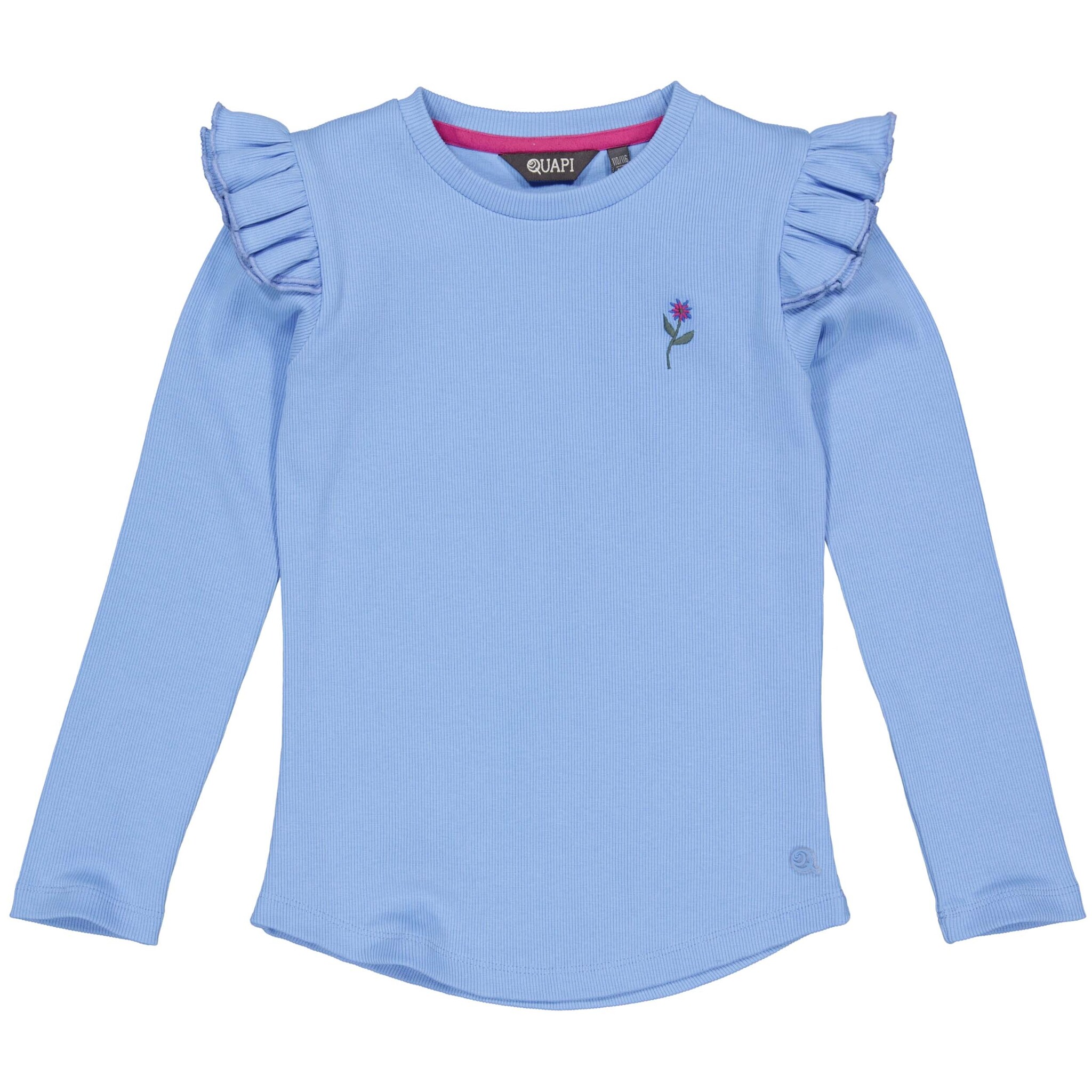Quapi Meisjes shirt - Alexis - Robbia blauw Quapi Meisjes shirt - Alexis - Robbia blauw