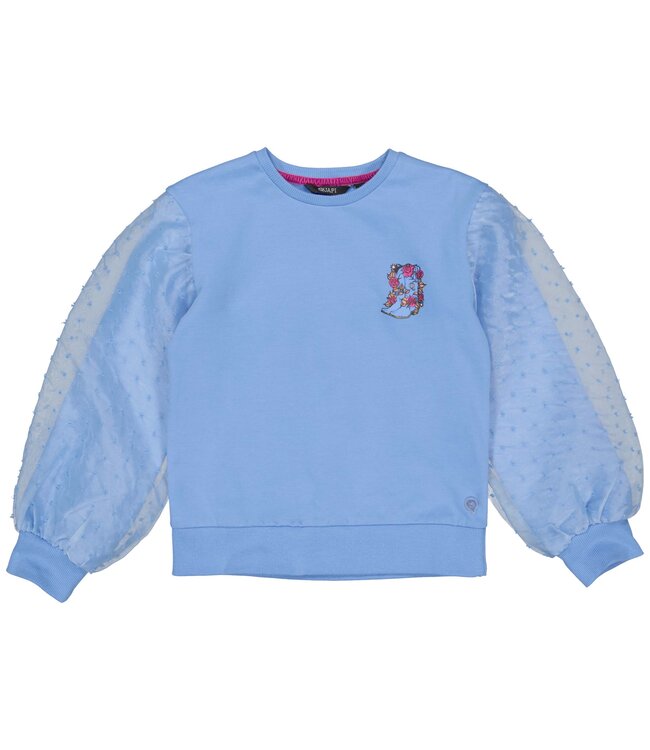 Quapi Meisjes sweater - Alma - Robbia blauw