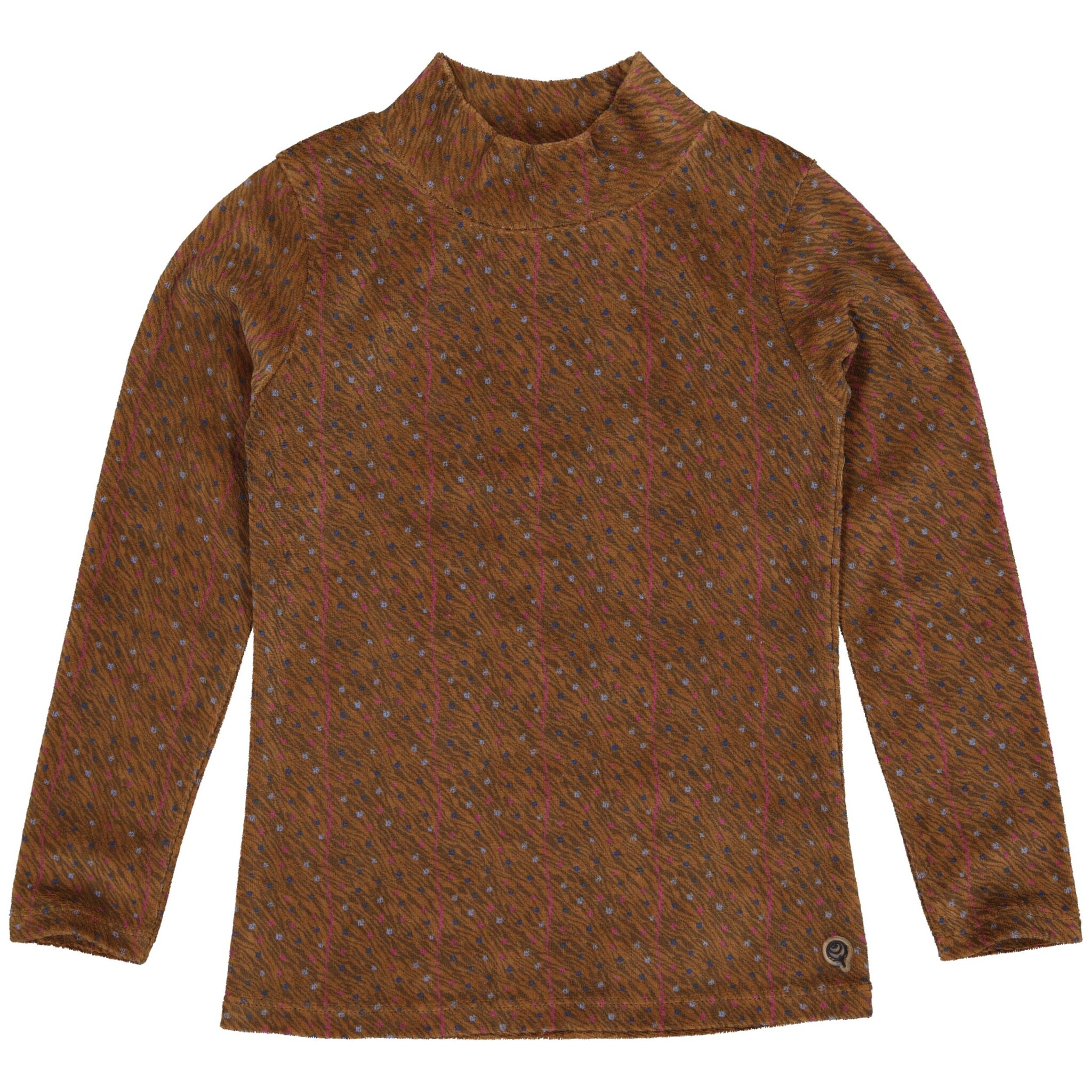 Quapi Meisjes shirt - Aloiswq232 - AOP animal bos bruin Quapi Meisjes shirt - Aloiswq232 - AOP animal bos bruin