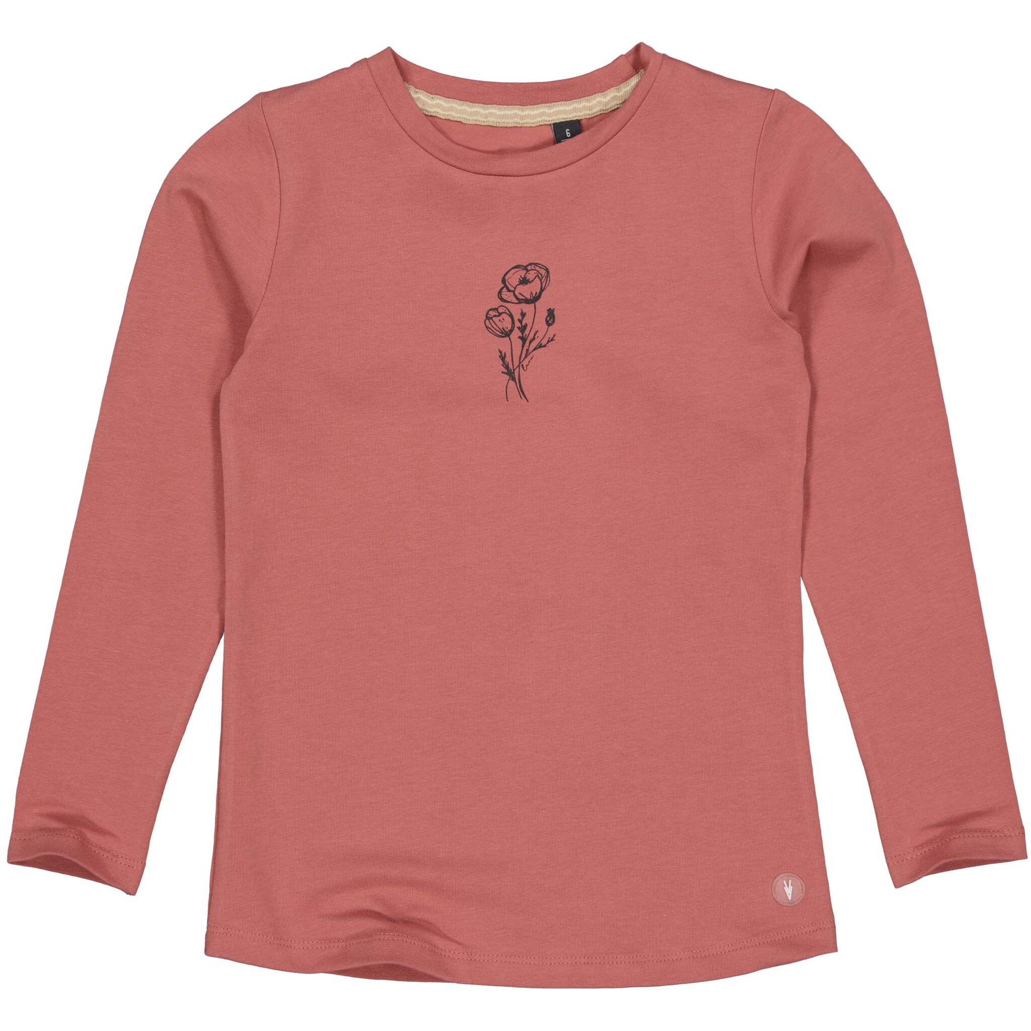 LEVV Little Meisjes shirt - Genice - Mahogany roze