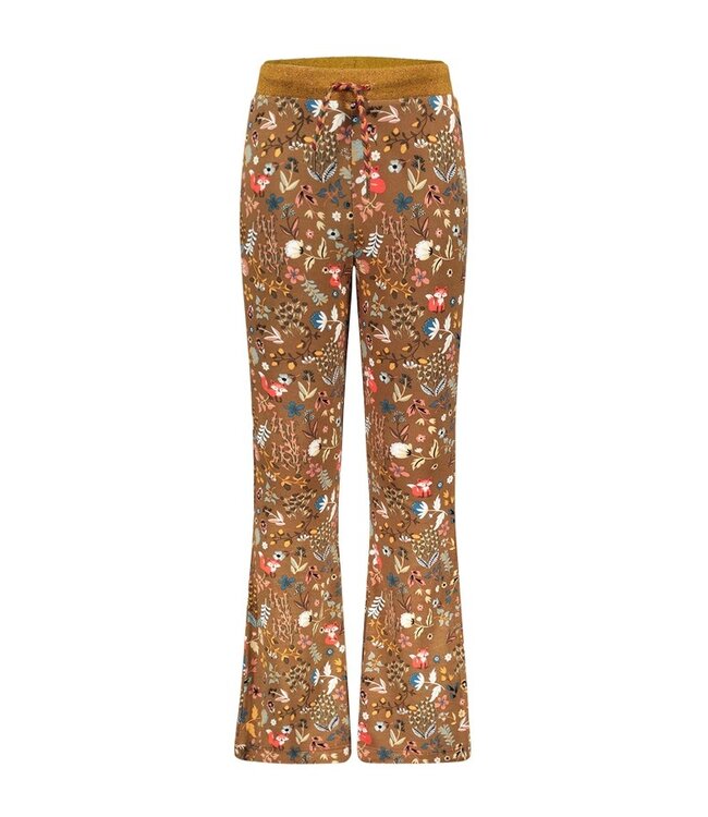 Like Flo Meisjes flair broek crepe jersy AOP paisley - Fox