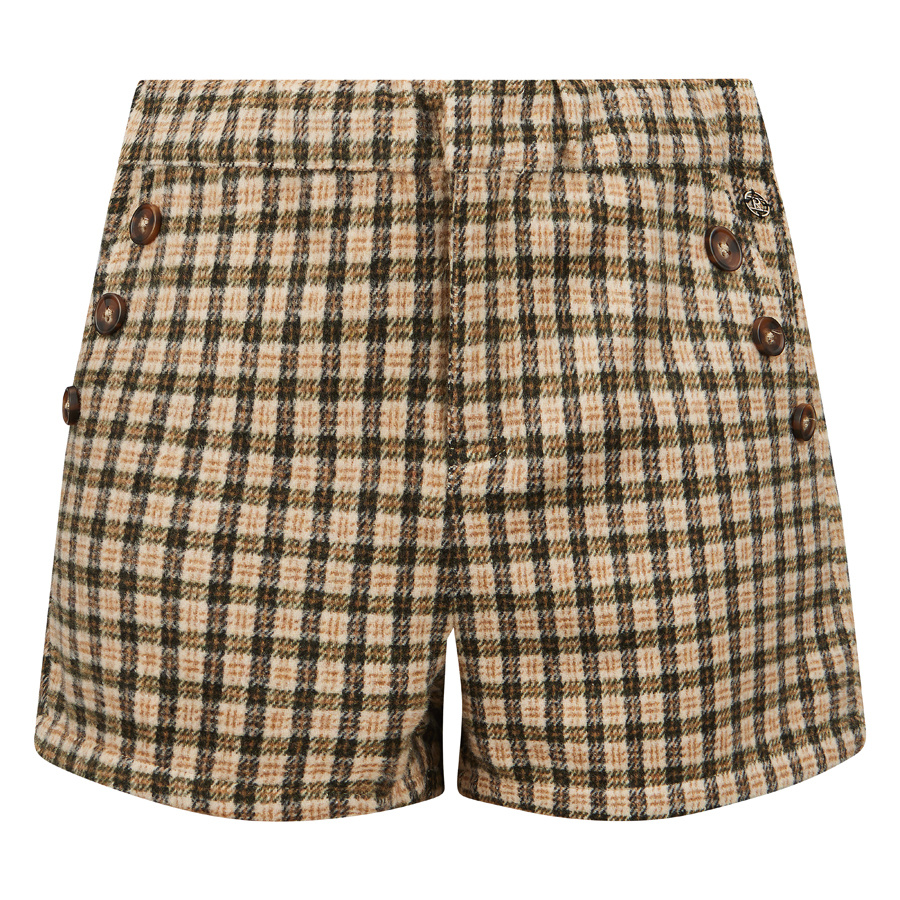 Meisjes short - Gaby - Amandel bruin