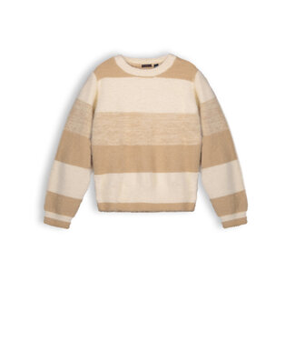 NoNo Meisjes sweater - Ketan - Pearled ivory