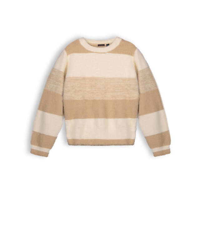 NoNo Meisjes sweater - Ketan - Pearled ivory