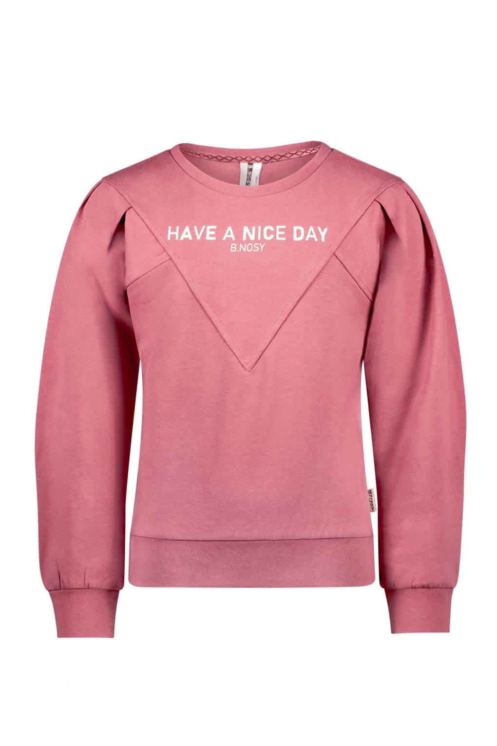 B.Nosy Meisjes sweater roze - Danna - Oud kersen