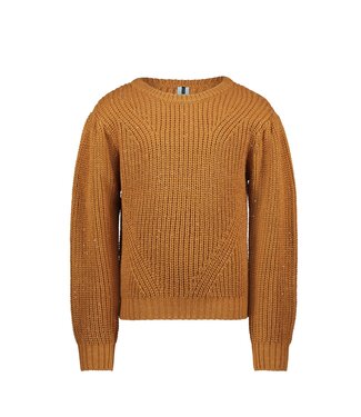 B.Nosy Meisjes sweater bruin - Donna - Amandel