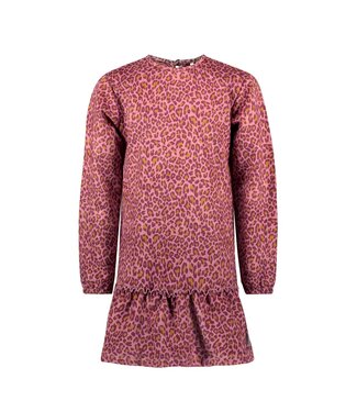 B.Nosy Meisjes jurk panter print roze - Denise - Delight panter