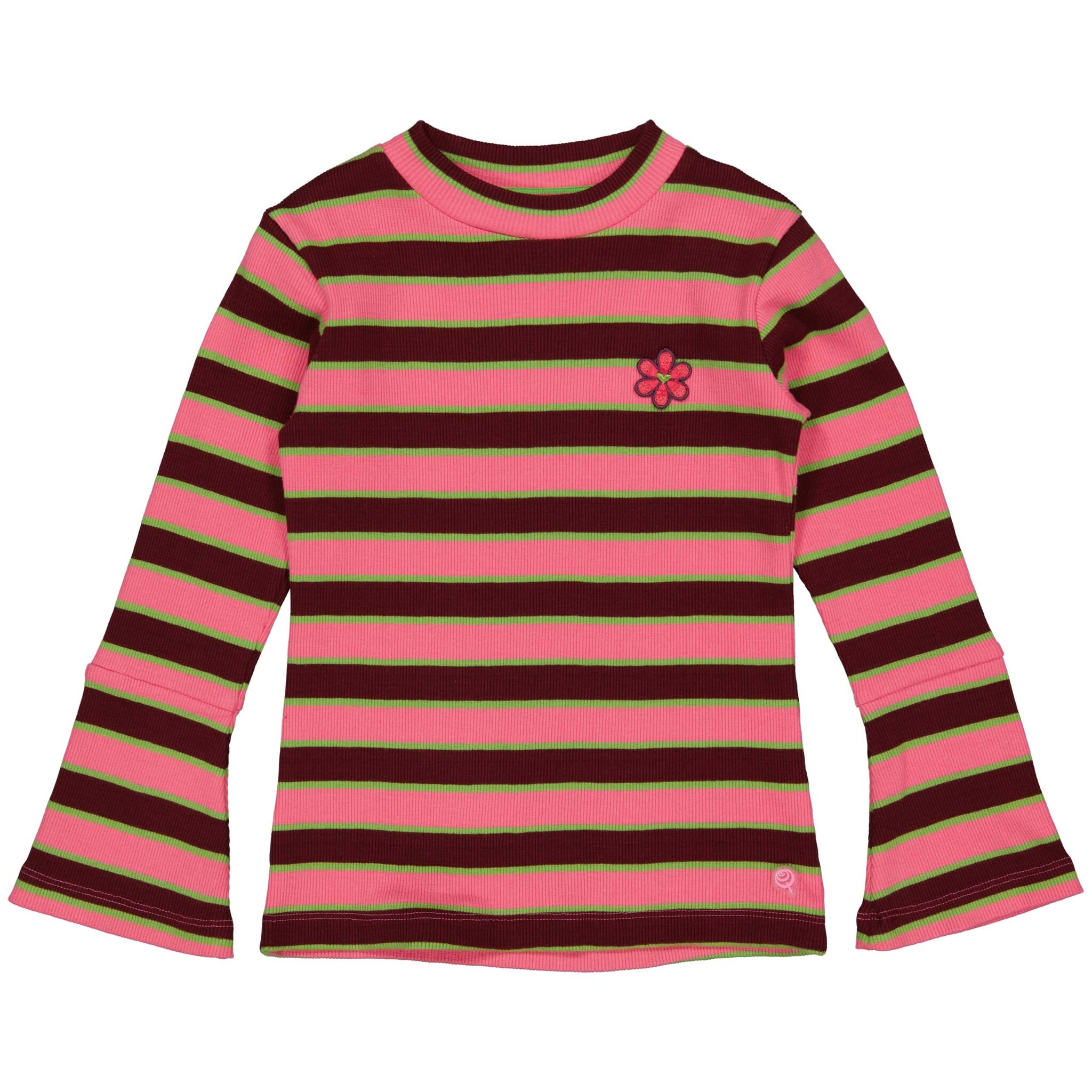 Quapi Meisjes shirt - Aksay - AOP streep multi Quapi Meisjes shirt - Aksay - AOP streep multi
