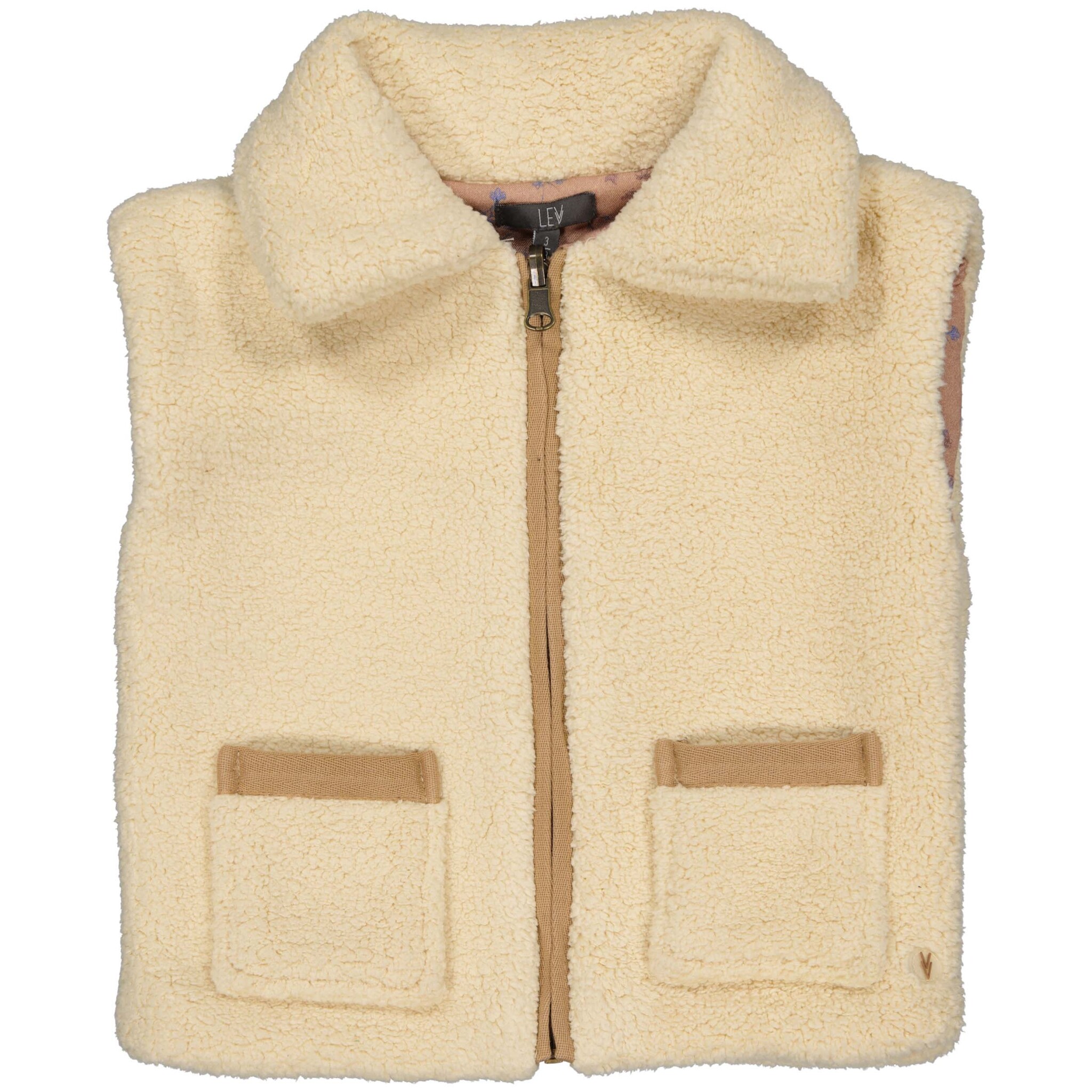 LEVV Little Meisjes bodywarmer - Grytel - Ash hout bruin LEVV Little Meisjes bodywarmer - Grytel - Ash hout bruin