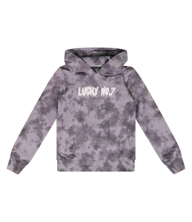Lucky No. 7 Jongens hoodie - Minimal grijs