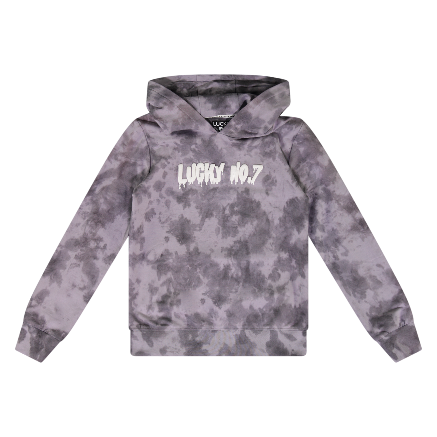 Lucky No. 7 Jongens hoodie - Minimal grijs