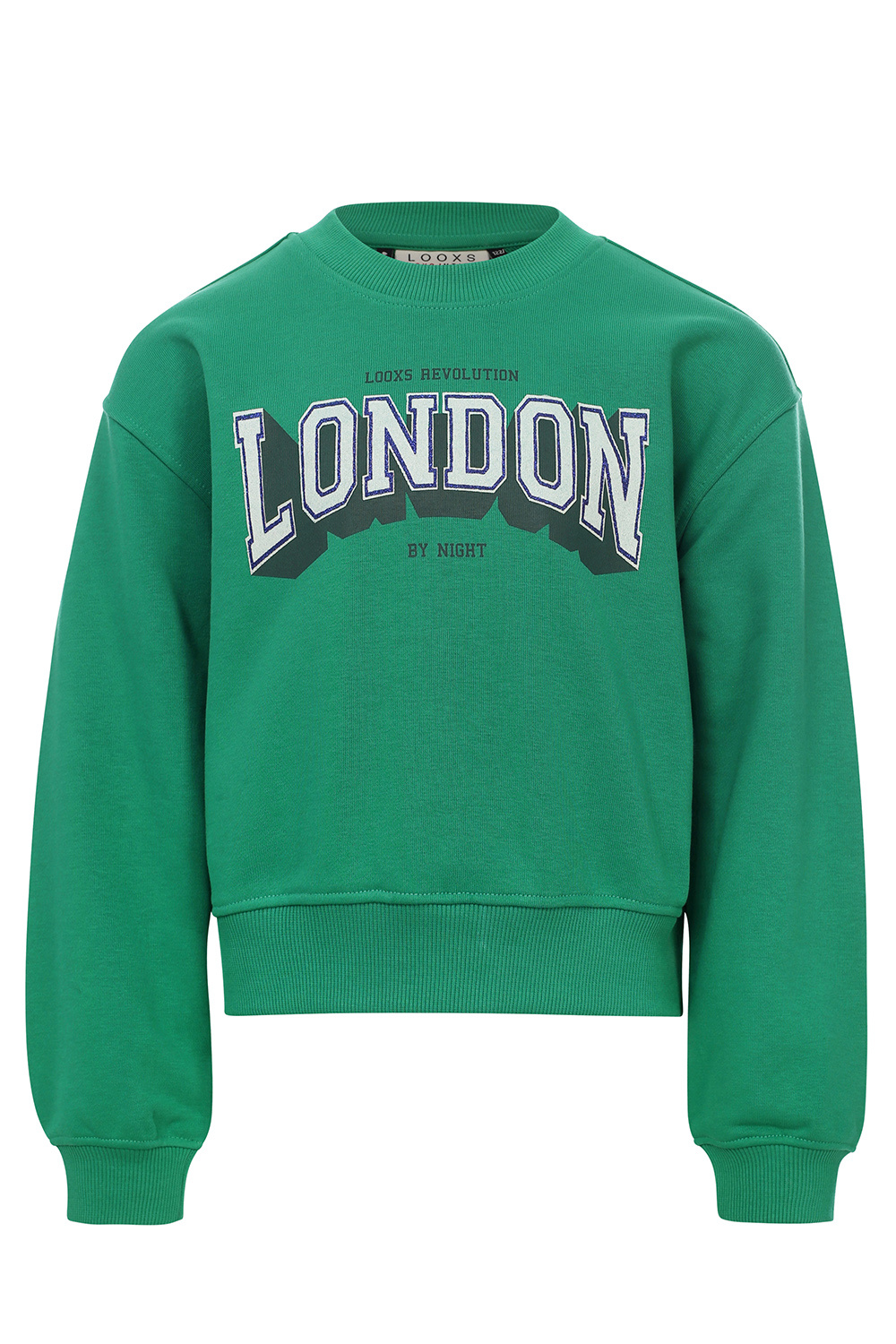 Looxs Revolution 2333-5308-293 Meisjes Sweater/Vest - Maat 152 - Groen van 87% Cotton 13% Polyester