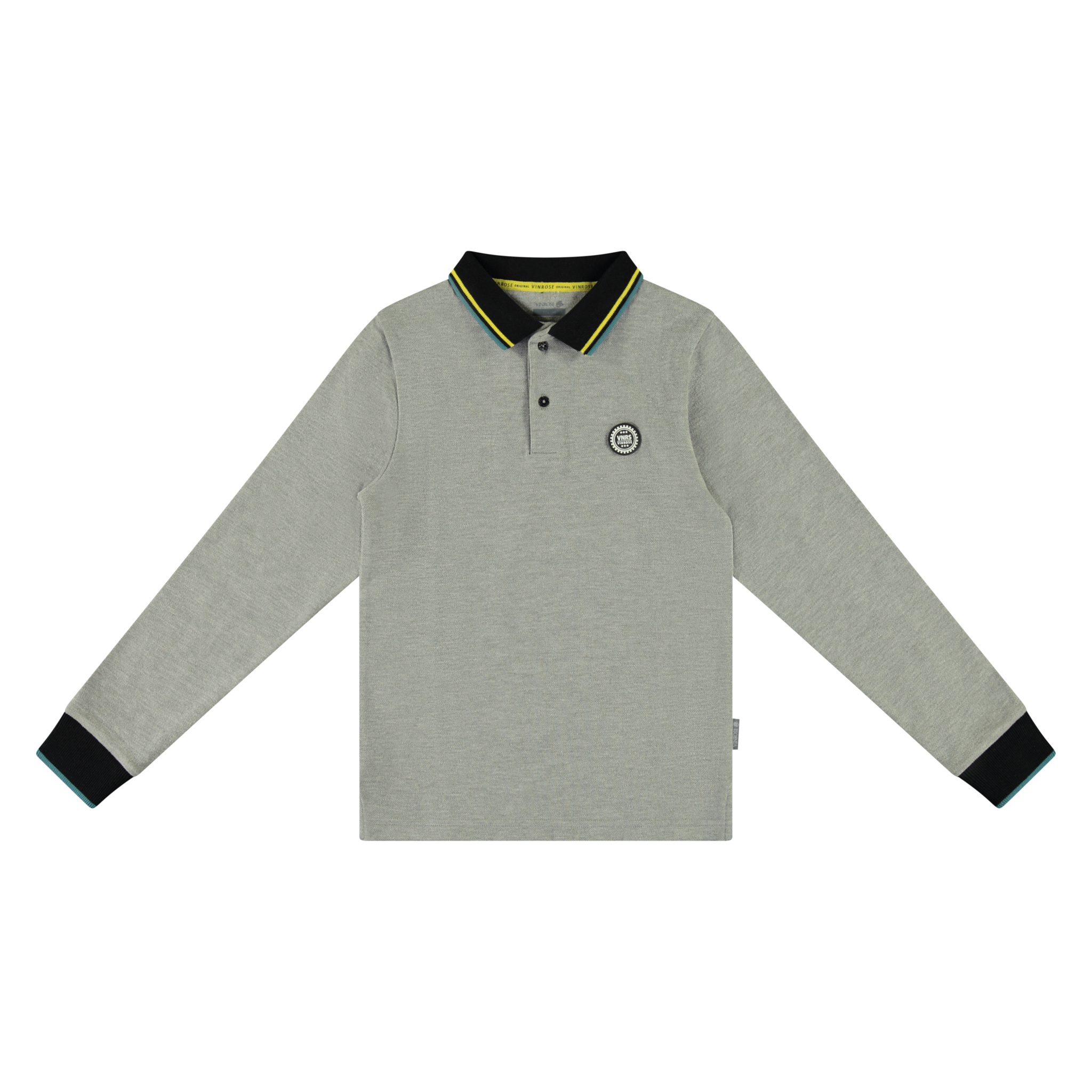 Vinrose Jongens polo shirt - Grijs melange