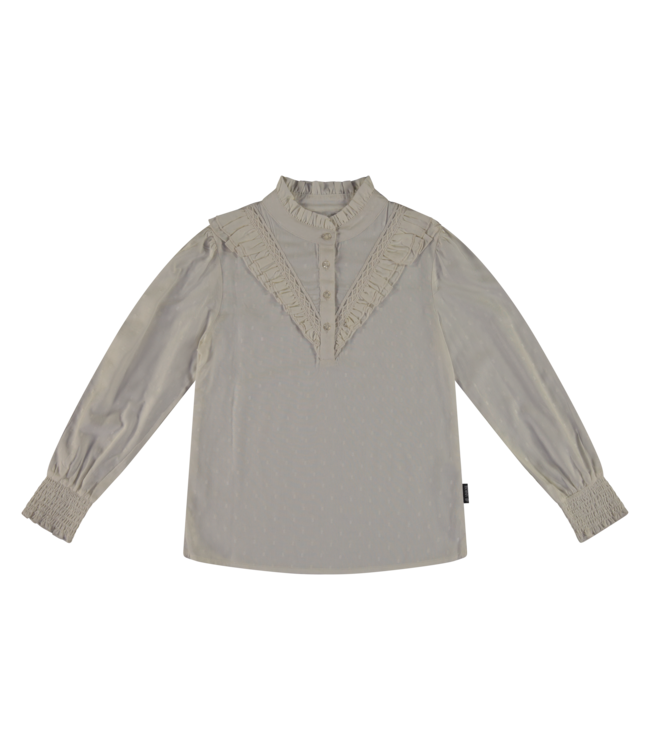 Vinrose Meisjes blouse - Egret