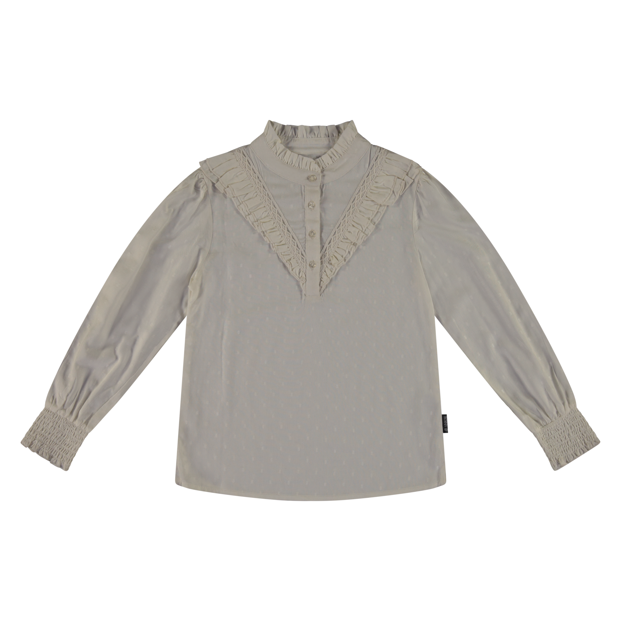 Vinrose Meisjes blouse - Egret