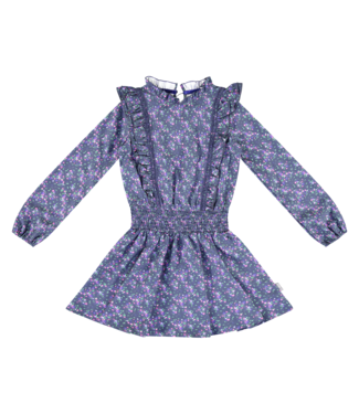 Vinrose Meisjes jurk - Dress blauw