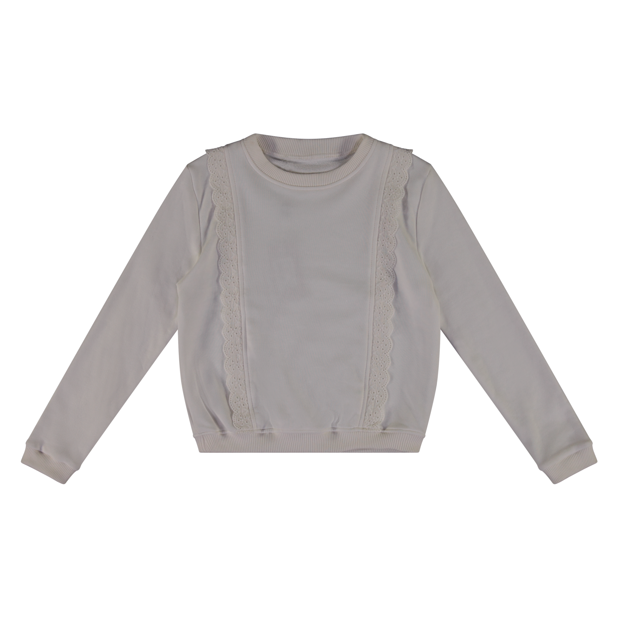 Meisjes sweater - Egret