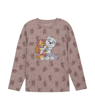 Minymo Meisjes shirt Paw Patrol - Deauville mauve